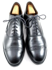 Allen Edmonds "FIFTH AVENUE" Cap-Toe Oxfords 13 D Black DAINITE WORN ONCE 741N 