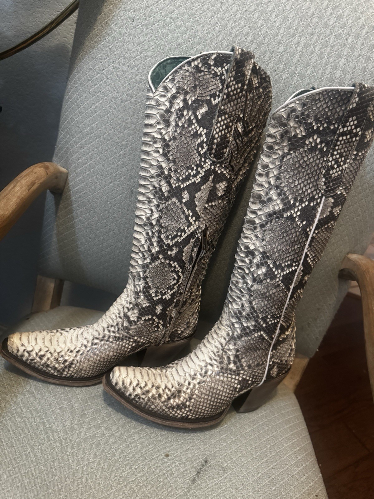 Corral Boots Women's Handcrafted Python Leather E… - image 1