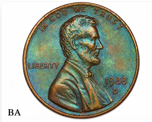 1988-D Lincoln Memorial Cent — photo from another recent sale
