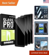 3-Pack Privacy Screen Protector for Moto G Power 5G 2025 Tempered Glass, 9H H...