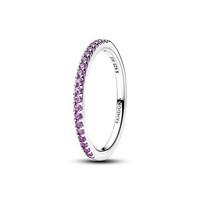 Pandora Ring Damen Violett Halb-Ewigkeits-Band Silber 192999C04 Gr. 52
