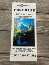 Vintage 1988 Amtrak Yosemite Tours Brochure California National Park Ephemera