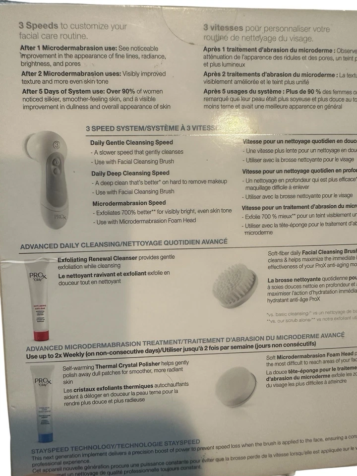 OLAY ProX Microdermabrasión Sistema de Limpieza Avanzado Limpiador Pulidor Sellado Foto 4 de 4