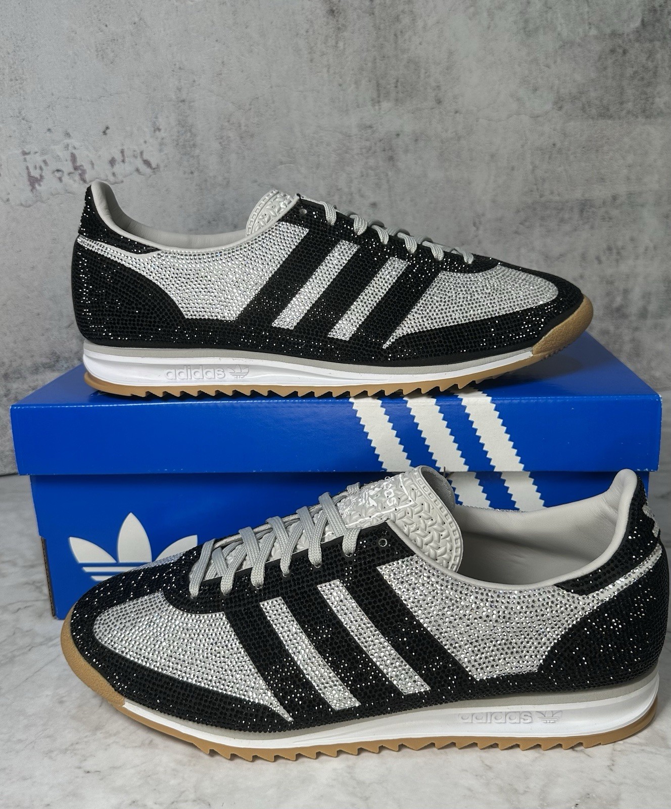 **Adidas SL 72 OG Rhinestone Grey Black (KJ6151) Women's Sizes Authentic *New* thumbnail 2