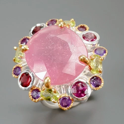 Jewellery 17 ct Ruby Ring 925 Sterling Silver Size 8 /R432123