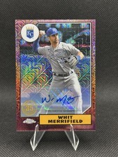 2022 Topps Series 2 - 1987 Topps Chrome Silver Pack  Whit Merrifield Red Auto /5