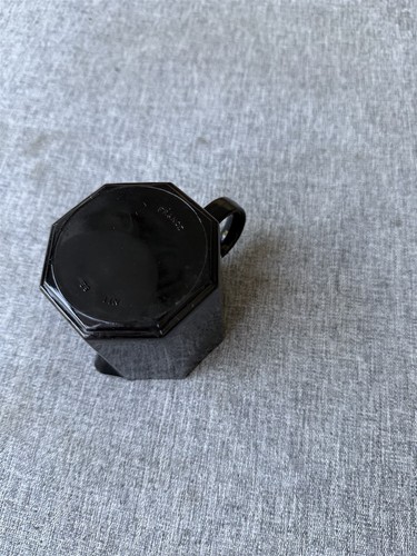 Vintage Arcoroc Milchkännchen Glas Octime schwarz achteckig - Bild 4 von 6