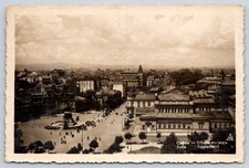 Antique Bulgaria Postcard SOFIA General View City Square 1938 Rppc
