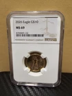 2026 American Gold Eagle $10 Gold Coin NGC MS 69 1/4 oz