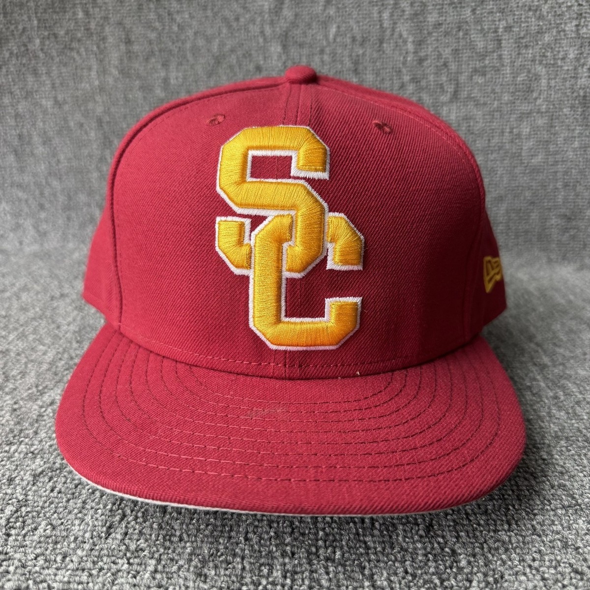 New Era USC Trojans 59FIFTY Fitted Cardinal 7 1 2 Hat