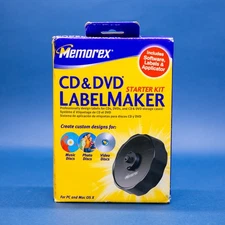 Memorex CD & DVD Label Maker Starter Kit For PC and Mac OS X Music, Photo, Video