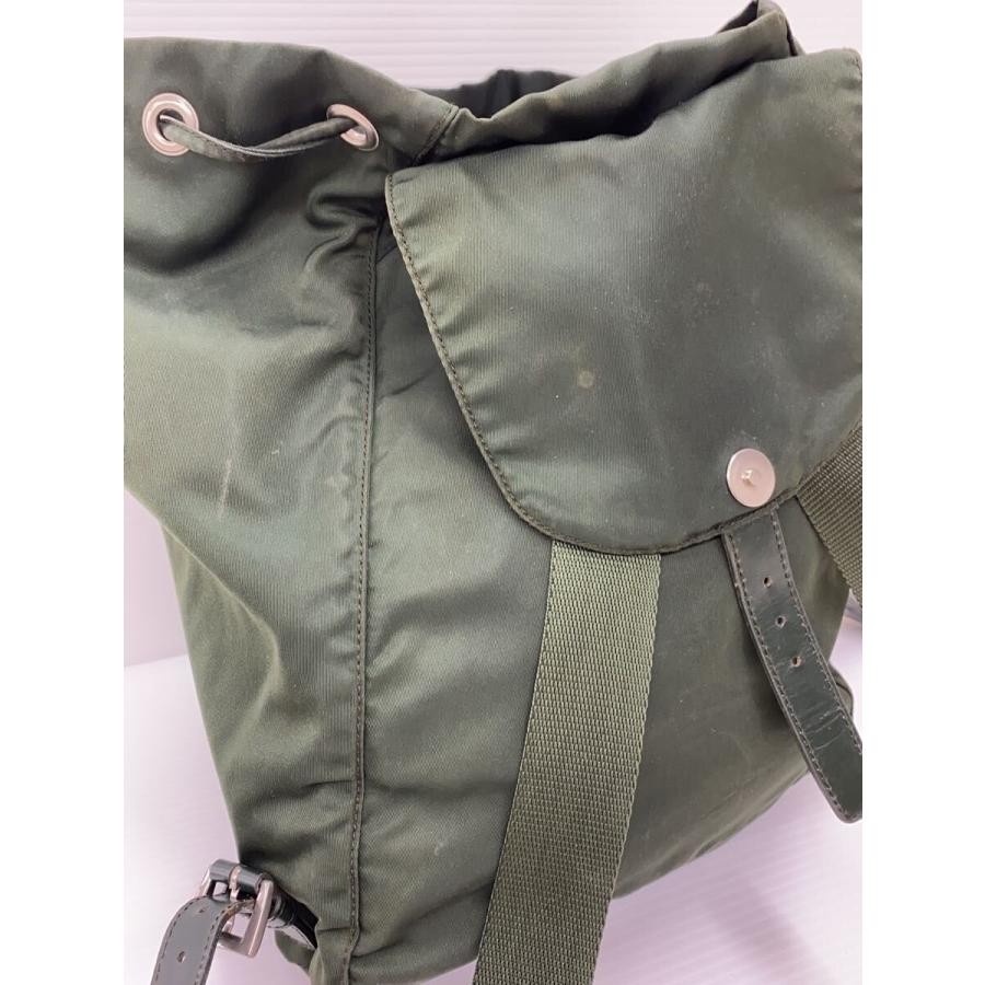 Prada Drawstring Backpack Triangle Logo Green - image 9