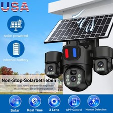Outdoor Solar Security Camera Wireless WiFi Night Vision Detection Surveillance