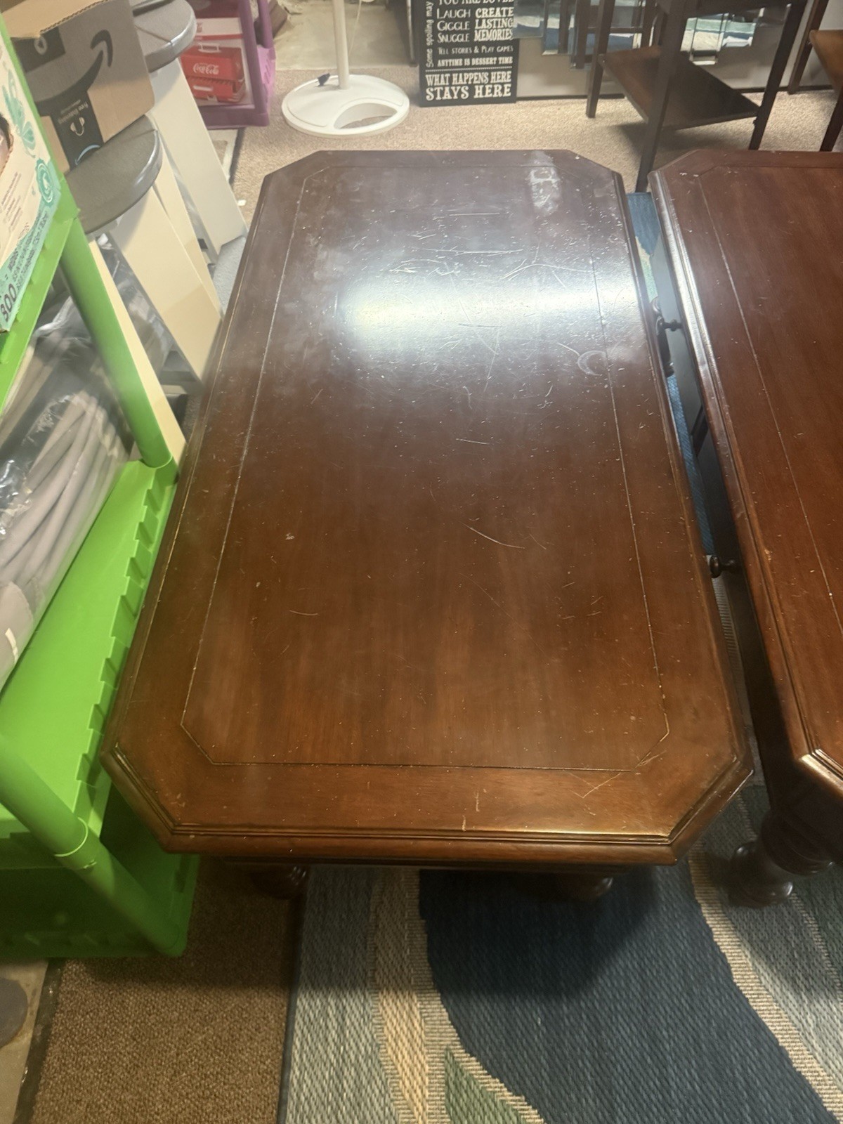 Bassett Furniture Versailles Country French Wood Coffee Table Vintage