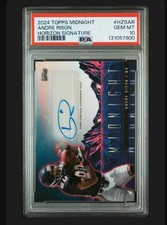 Andre Rison 2024 Topps Midnight #HZS-AR Horizon Auto PSA 10