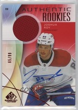 2024 SP Game Used Authentic Rookies Red Jersey 65/99 Joshua Roy #248 Auto 1qv3