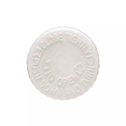 Menge 25 Bernstein PET Oval Flüssigkeit Flasche mit 24/400 Weiß (Kindersicherung Kappe) 2 Unzen - Bild 4 von 4