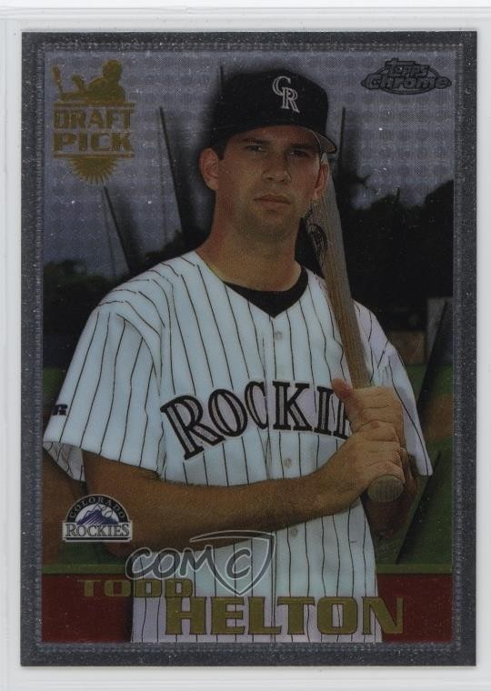 1996 Topps Chrome Todd Helton #13 HOF 1n6f