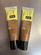2 Pack Maybelline Fit Me Tinted Moisturizer, Natural Coverage Hydration 355