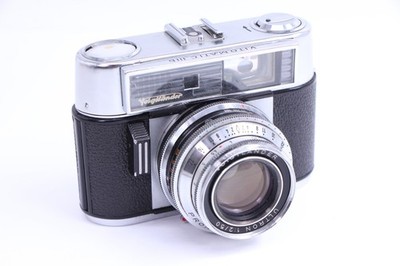 Voigtlander Vitomatic IIIb film camera Rare Ultron 50mm f2 Lens 50/2 35mm Read!