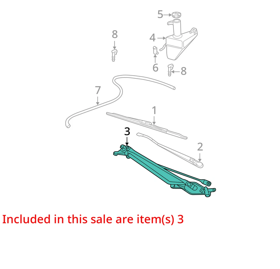 Ford Excursion 2004 motor limpiaparabrisas delantero fabricante de equipos originales 97 k millas - LKQ393431170 Foto 4 de 4