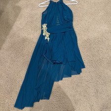 Weissman 10,000 Miles Dance Costume Teal Size Adult Medium