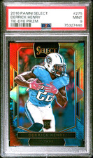 Derrick Henry 2016 Panini Select Field Level Tie-Dye Prizm 07/25 RC PSA 9 MINT