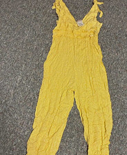 Yellow Woven Jumpsuit L