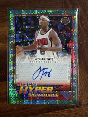 2025-26 NBA Hoops Jae Sean Tate #HHS-JTA Hyper Signatures Light Burst Green /75