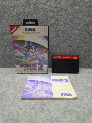 SONIC 2 THE HEDGEHOG SEGA MASTER SYSTEM PAL OVP CIB BOXED KULT GAME