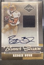 DONRUSS 2007 Leaf Limited Banner Season Reggie Bush Auto Jersey 14/25 Saints