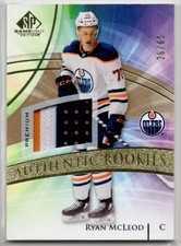 2020-21 SP Game Used Gold Rookie Patch #159 Ryan McLeod 26/65 Edmonton Oilers