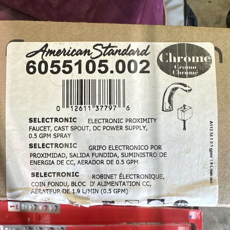 American Standard Selectronic Touchless Faucet Chrome Single-Hole 6055105.002