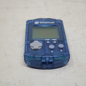 Sega Dreamcast Translucent Blue Clear VMU New Batteries
