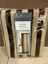 Croscill Home  Red VERSAILLES Shower Curtain Stripes 72" X 75" C93