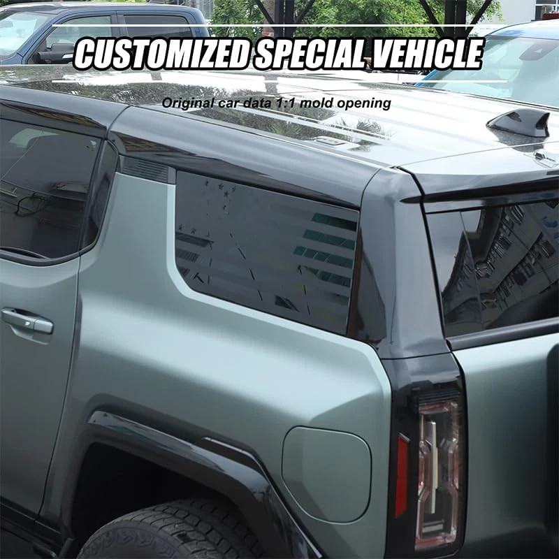 Наклейки с флагом заднего окна аксессуары для Hummer EV совместимы с 2 шт., боковые  - Изображение 4 из 4