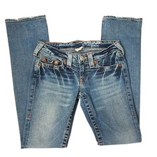True Religion Johnny Blue Jeans RN # 112790 CA 30427 Made In USA Sz 26