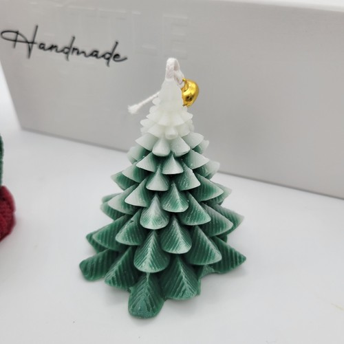Handmade Christmas Scented Soy Figural Candles Set of 3 in Gift Box - Picture 2 of 5