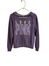 Y2K PINK Victoria's Secret Lavender Pullover Hoodie - LOVE PINK Purple Sz small
