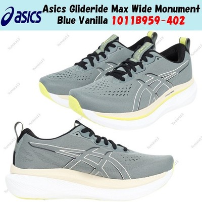 Asics Glideride Max Wide Monument Blue Vanilla 1011B959-402 Herren Gr.