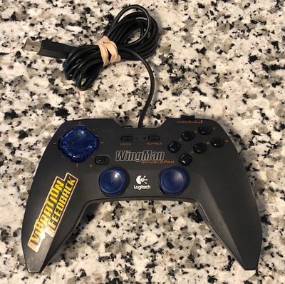 Logitech Wingman Rumblepad G-UA3 USB Controller - Untested - Free Shipping