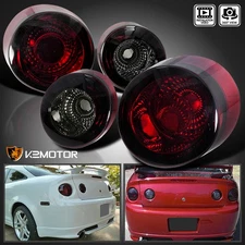 Smoke Fits 2005-2010 Chevy Cobalt 2Dr Tail Lights Stop Brake Lamps Left+Right