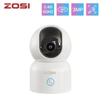 ZOSI Pet Baby Monitor PTZ 3MP WiFi Camera CCTV HD Indoor 2Way Talk Auto Tracking