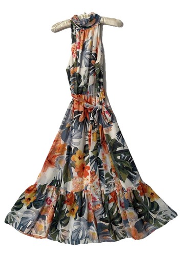 Eliza J Dress 8 New Boho Cottagecore Silky Floral Beautiful Dressy Sundress NWT