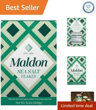 Elevate Your Dishes with Handcrafted Sea Salt Flakes 8.5 oz - Kosher & Natural