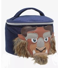 Disney Beauty And The Beast BEAST Velvet Train Case Makeup Travel Bag NEW