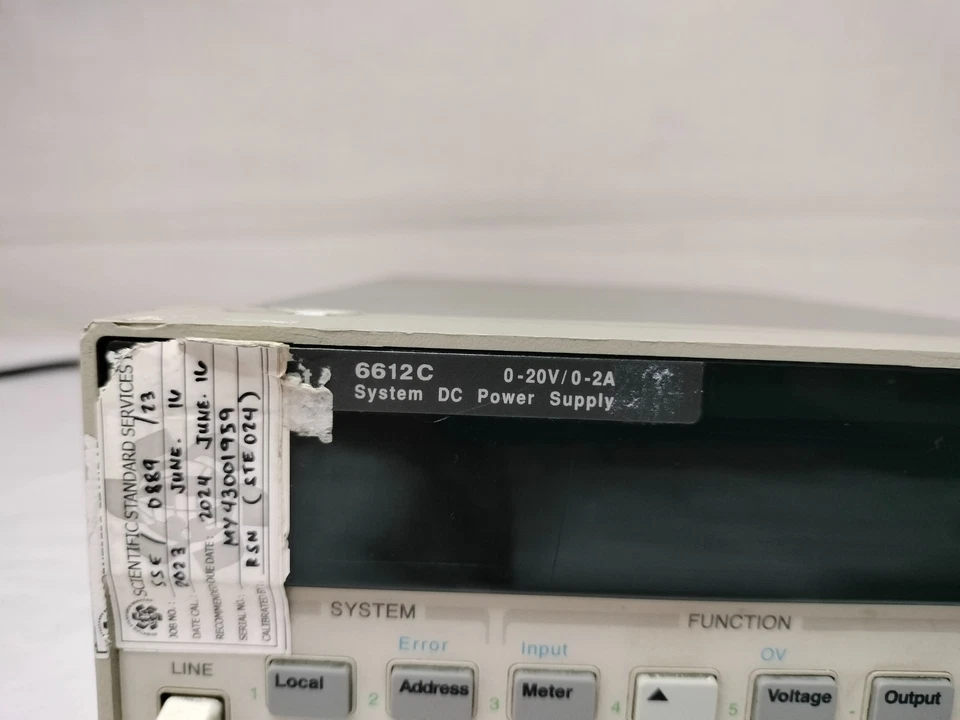 HP Agilent 6612C System DC Power Supply 0-20V/0-2A Made in Malaysia - Image 3 of 4