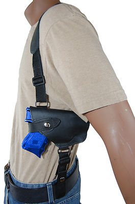 NEW Barsony Black Leather Horizontal Shoulder Holster Springfield XD-S w/ LASER