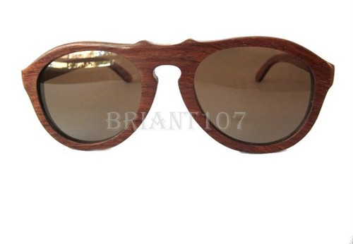 NWOT Unisex Sunglasses Mahogany wood Brown $90 - imperfect lens - Picture 6 of 10