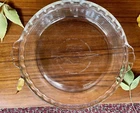 Pyrex 75th Anniversary Clear 9" Fluted Pie Plate Dish Retro 90's Collector